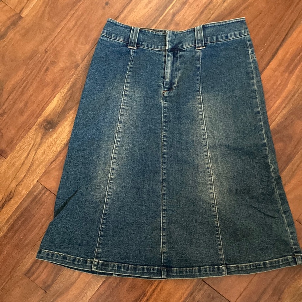 Denim Midi Skirt